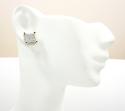 10k gold diamond cube earrings 0.46ct
