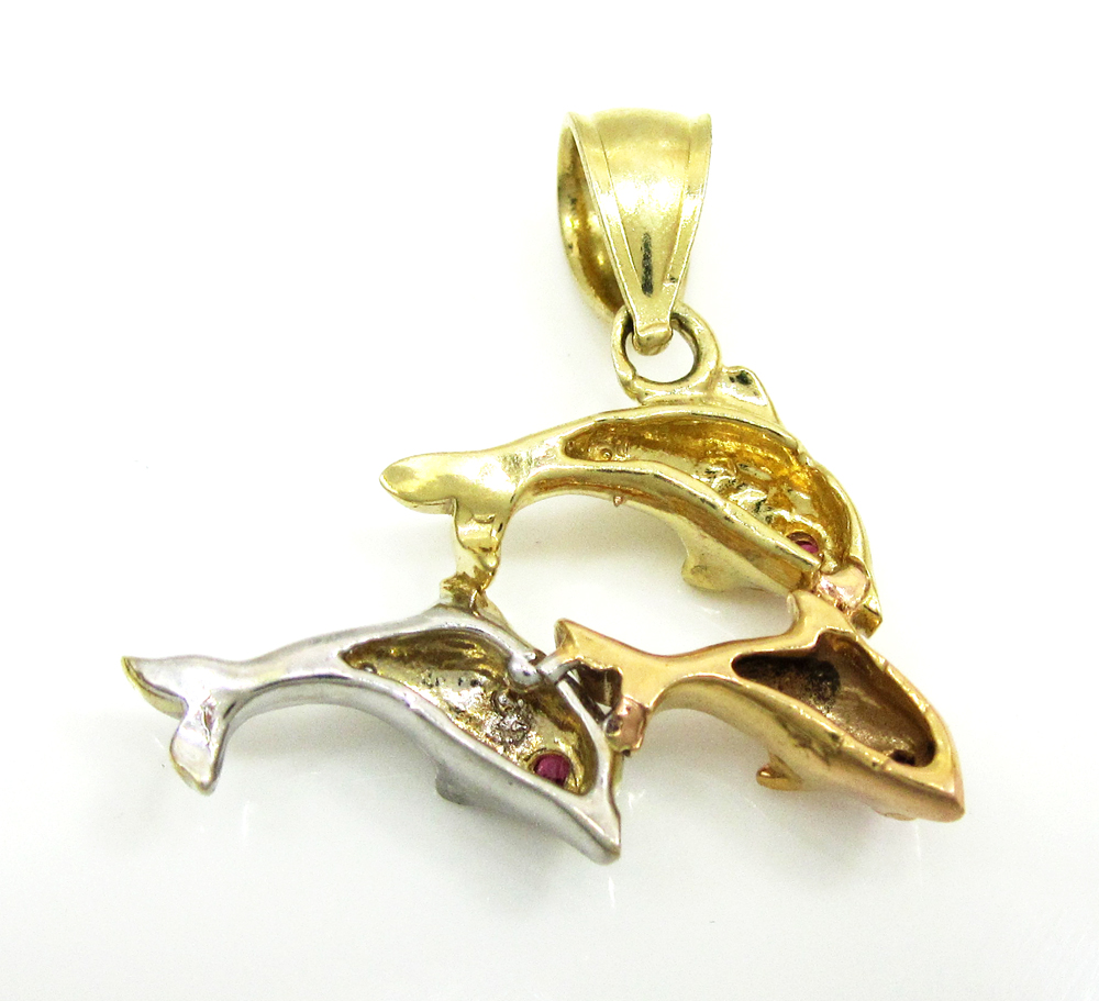 Dolphin pendant gold Clearance
