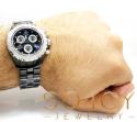 Mens techno jpm black ceramic diamond watch 1.35ct