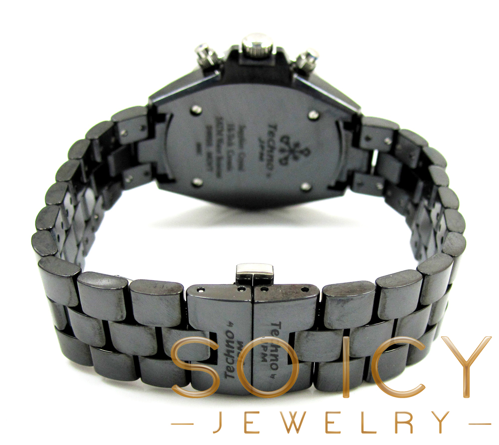 Ladies techno jpm black ceramic diamond watch 1.25ct - Image 4
