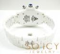 Mens techno jpm white ceramic diamond 38mm watch 1.35ct