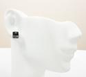 10k black gold black diamond cube earrings 1.00ct 