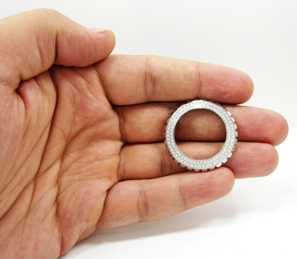 Ladies custom made chanel j12 white stainless steel diamond bezel 1.10ct - Image 5