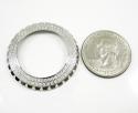 Ladies custom made chanel j12 white stainless steel diamond bezel 1.10ct