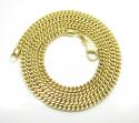 Mens 10k yellow gold franco chain 18-26 inch 3mm