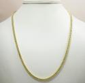 Mens 10k yellow gold franco chain 18-26 inch 3mm