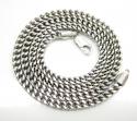 Mens 10k white gold franco chain 18-24 inch 3.50mm