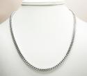 Mens 10k white gold franco chain 18-24 inch 3.50mm