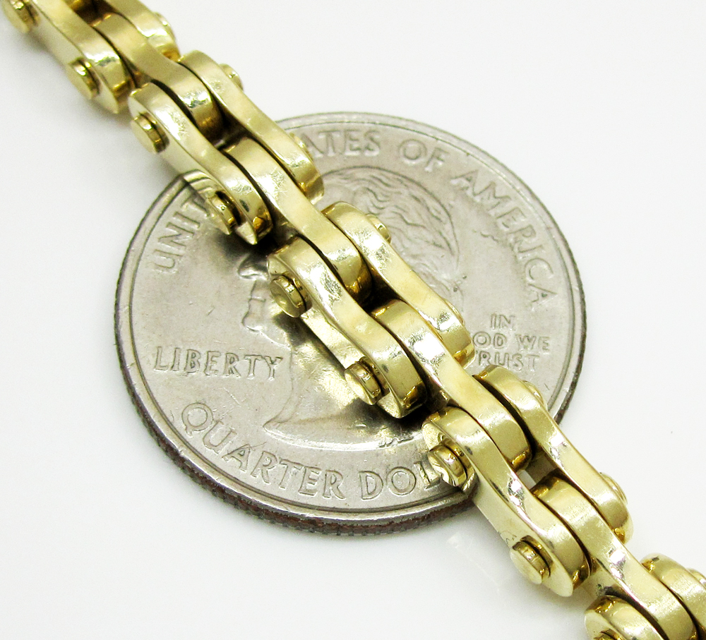 Gold bike chain bracelet Clearance