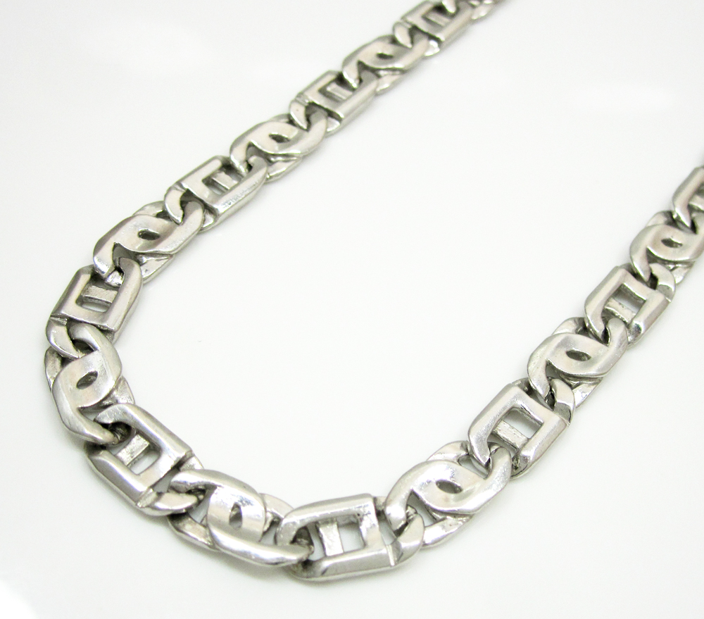 Mens 22 inch white gold chain Clearance