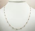 14k gold diamond cut bead chain 16-20 inch 2.5mm