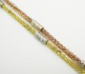 14k gold diamond cut wheat link chain 16-20 inch 1.5mm