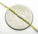 14k gold diamond cut wheat link chain 16-20 inch 1.5mm