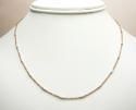 14k gold diamond cut wheat link chain 16-20 inch 1.5mm