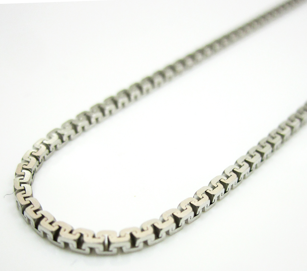 14k solid gold sharp box link chain 16-24 inch 1.3mm - Image 3