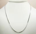 14k solid gold sharp box link chain 16-24 inch 1.3mm