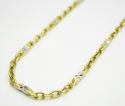 14k gold diamond cut circle link chain 16-24 inch 2mm