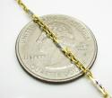 14k gold diamond cut circle link chain 16-24 inch 2mm