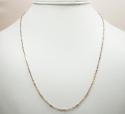 14k gold diamond cut circle link chain 16-24 inch 2mm