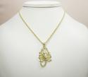 10k solid yellow gold scorpion pendant 