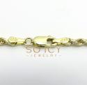 10k yellow gold solid rope chain 16-26 inch 2.30mm