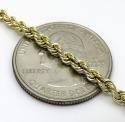 10k yellow gold hollow rope chain 18-30 inch 3mm