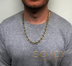 10k yellow gold gucci link chain 22-36 inch 11mm