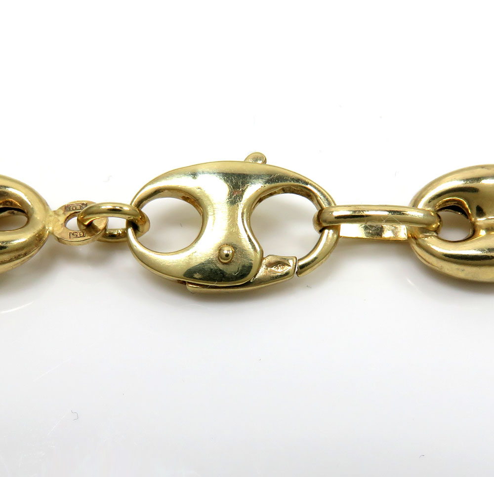 10k yellow gold gucci link chain 20-26 inch 9.00mm - Image 4