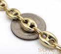 10k yellow gold gucci link bracelet 8.75 inch 9.50mm 