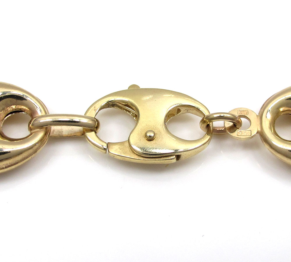 10k yellow gold gucci link bracelet 9 inch 12mm  - Image 4