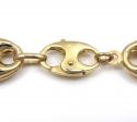 10k yellow gold gucci link bracelet 9 inch 12mm 