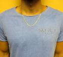 10k yellow gold hollow cuban chain 18-24 inch 3.60mm