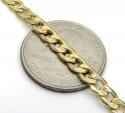 10k yellow gold hollow cuban chain 18-26 inch 5.20mm