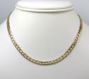 10k yellow gold hollow cuban chain 18-26 inch 5.20mm