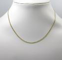 10k yellow gold skinny hollow miami cuban chain 16-24 inch 2mm