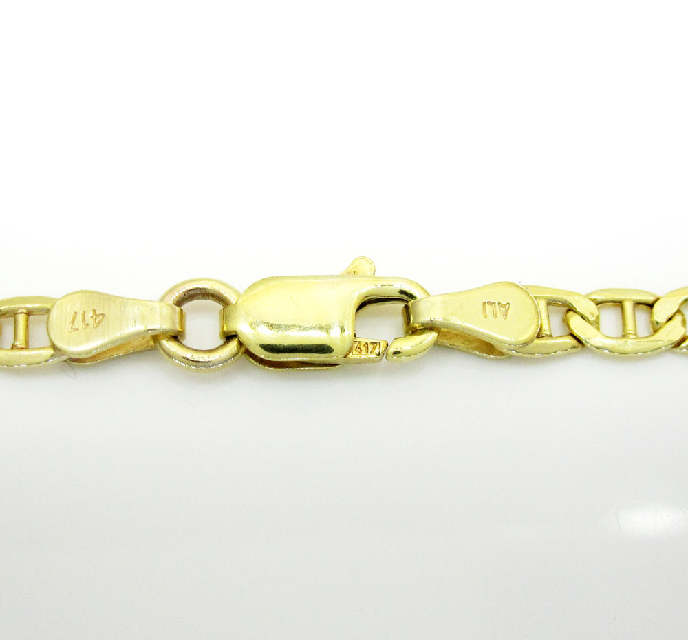 Buy 10k Yellow Gold Mariner Bracelet 8 Inch 3.5mm Online at SO ICY JEWELRY
