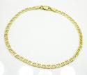 10k yellow gold mariner bracelet 8 inch 3.5mm