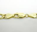 10k yellow gold figaro bracelet 8 inch 5.2mm 