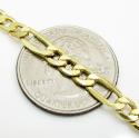 10k yellow gold figaro bracelet 8 inch 5.2mm