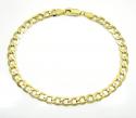 10k yellow gold cuban bracelet 8.50 inch 5.2mm