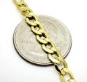 10k yellow gold cuban bracelet 8.50 inch 5.2mm