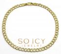 10k yellow gold cuban bracelet 8 inch 4.3mm 