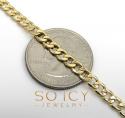 10k yellow gold cuban bracelet 8 inch 4.3mm 