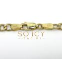 10k yellow gold cuban bracelet 8 inch 4.3mm 