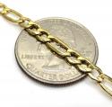 10k yellow gold figaro bracelet 8 inch 4.5mm