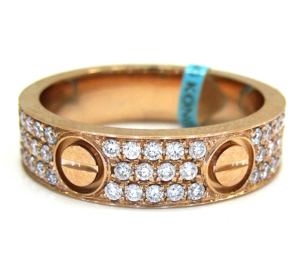 Buy 18k Gold Diamond Unisex Screw Band Ring 1.10ct Online at SO ICY JEWELRY