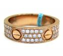 18k gold diamond unisex screw band ring 1.10ct