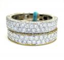 18k gold diamond unisex wedding band ring 1.32ct