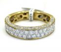 18k gold diamond unisex wedding band ring 1.32ct 