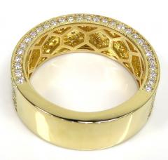 18k gold five diamond row wedding band ring 2.45ct